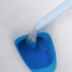 Wall Mount Toilet Brush with Deep Cleaning Bristles and Adhesive Holder All Vera Mart