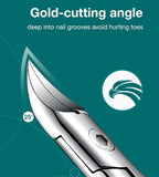 Curved Blade Toenail Clipper with Splash Guard and Textured Grip for Thick Nails All Vera Mart