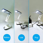 Magnifying Floor Lamp with 3X Lens and 12 LED Lights for Reading All Vera Mart