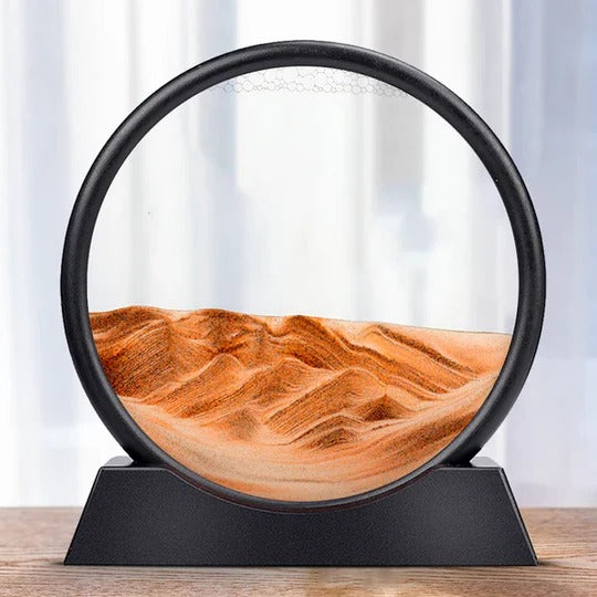 Manual Rotating Sand Art Display with Changing Patterns, Six Themes All Vera Mart