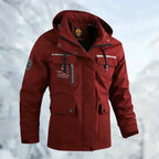 Men's Rain Jacket with Breathable Membrane and Removable Hood, Zippered Pockets All Vera Mart