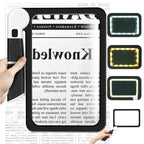 Rectangular Magnifying Glass with 48 LED Lights and 5x Magnification, Foldable Design All Vera Mart