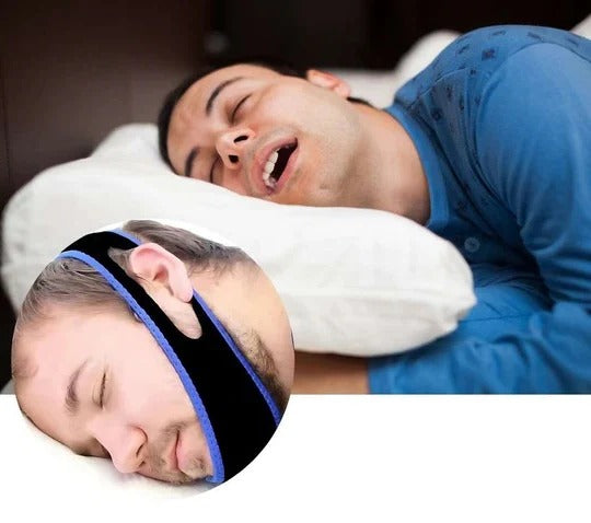 Adjustable Chin Strap with Jaw Support and Nasal Breathing Aid for Sleep All Vera Mart