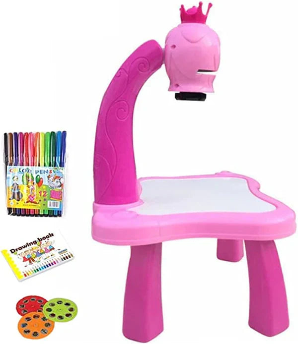 Drawing Projector with LED Light and Reusable Board, Multiple Pattern Slides All Vera Mart