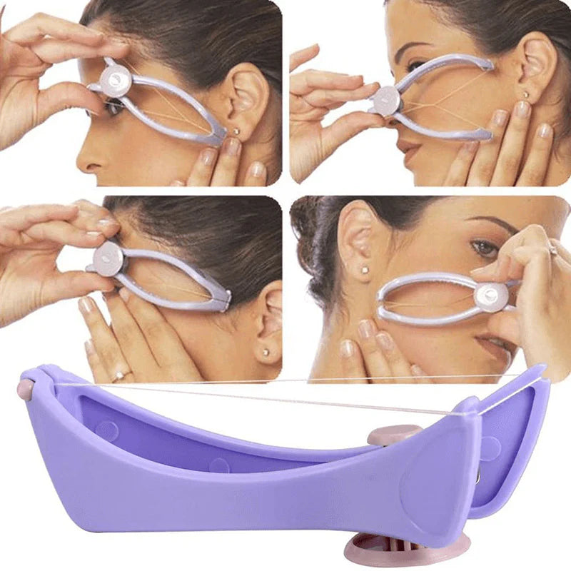 Facial Hair Removal Threading Tool with Rotating Coil System and Portable Design All Vera Mart