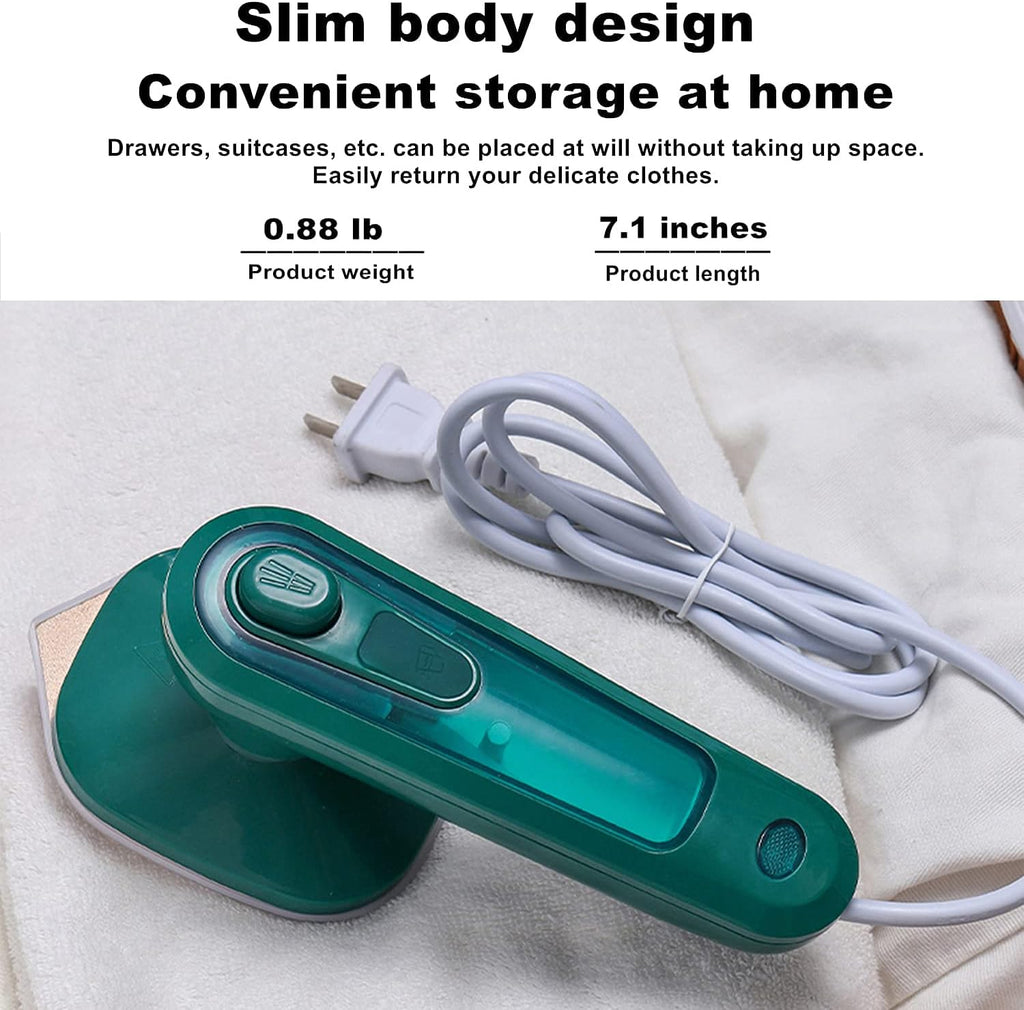 Handheld Steam Iron with Titanium Panel and Triangular Tip for Travel All Vera Mart