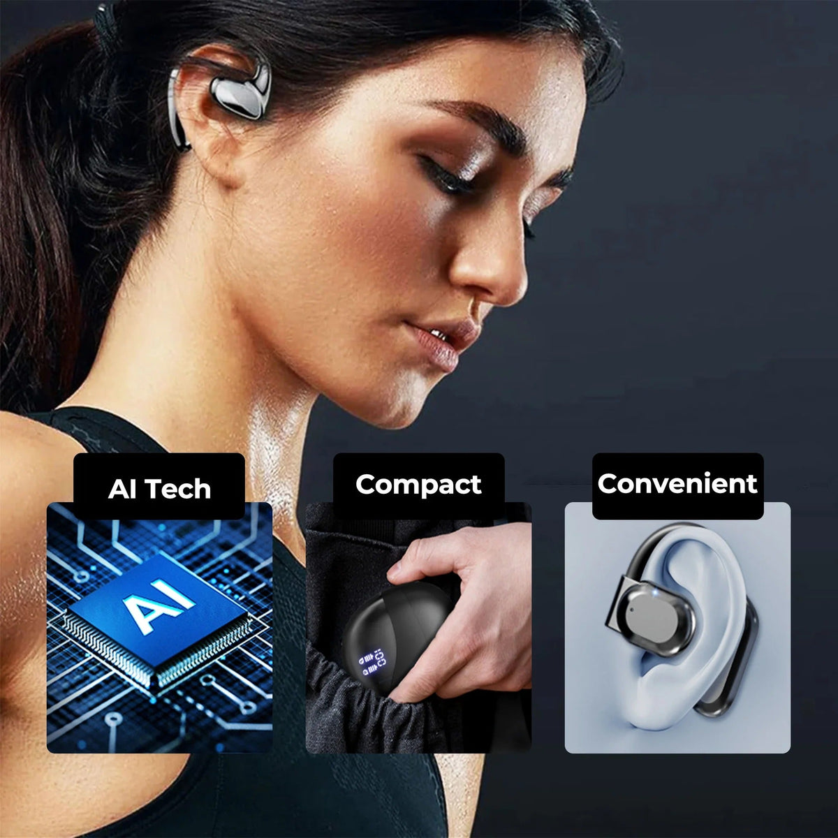 Translation Earbuds with 144 Language Support and Dual Microphone Noise Filtering All Vera Mart