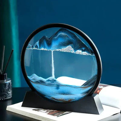 Manual Rotating Sand Art Display with Changing Patterns, Six Themes All Vera Mart