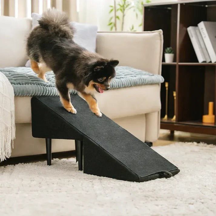 Dog Ramp and Step Stool with Textured Grip Panel and Suction Cup Base for 200lb Capacity All Vera Mart