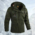 Men's Rain Jacket with Breathable Membrane and Removable Hood, Zippered Pockets All Vera Mart