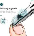 Curved Blade Toenail Clipper with Splash Guard and Textured Grip for Thick Nails All Vera Mart