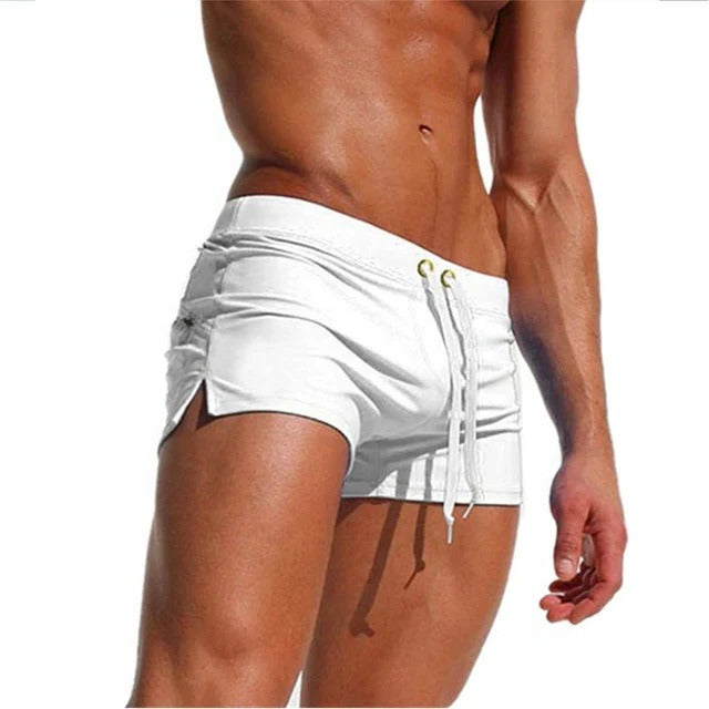 Men's Swim Trunks with Rapid Evaporation Fabric and Drawstring Waist All Vera Mart