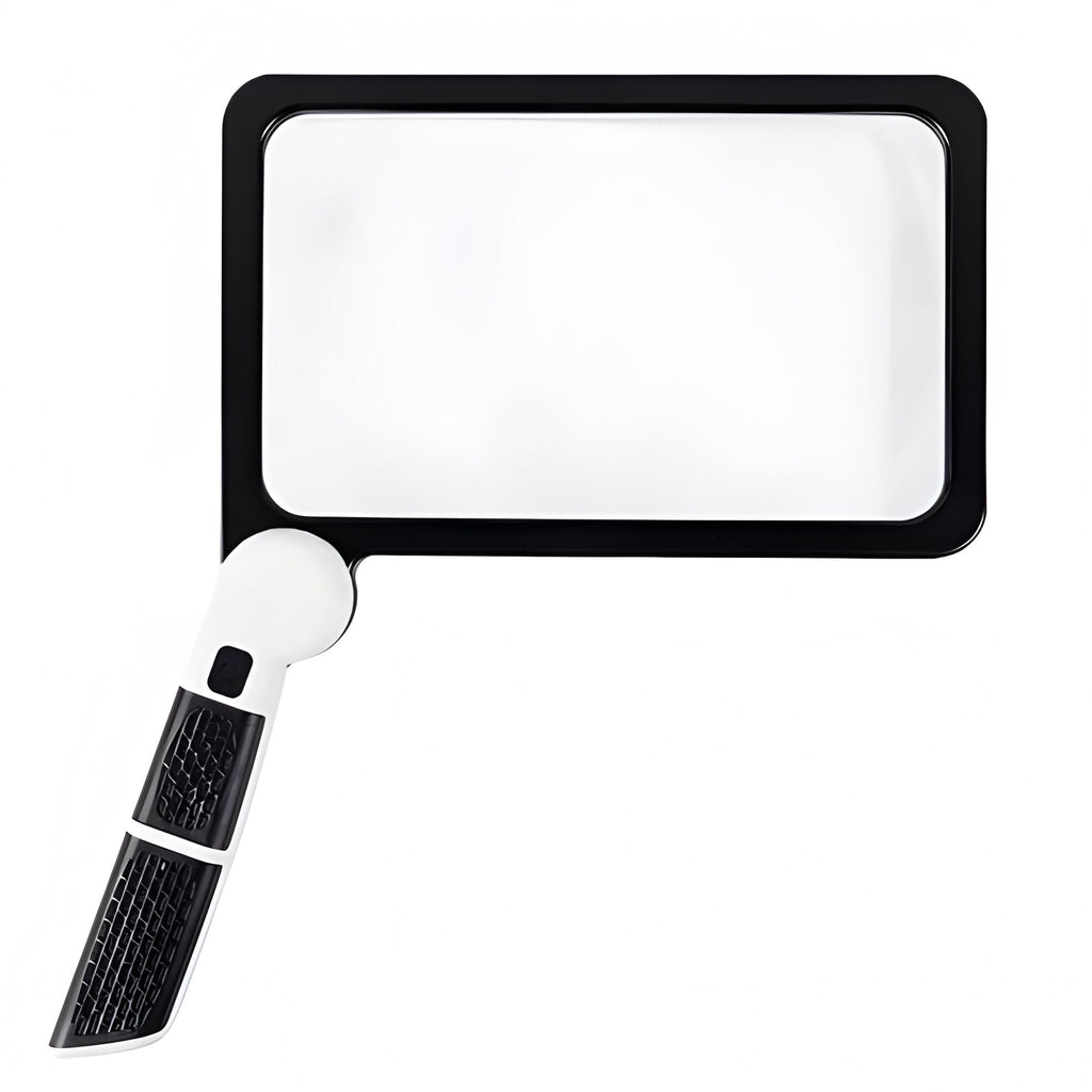 Rectangular Magnifying Glass with 48 LED Lights and 5x Magnification, Foldable Design All Vera Mart