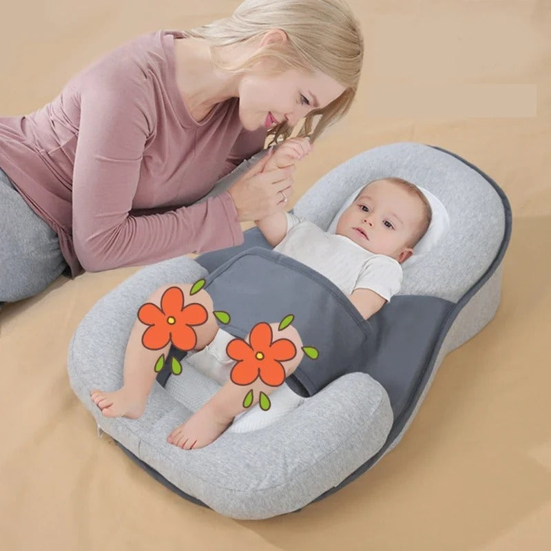 Inclined Infant Wedge Pillow with Breathable Cover and Anti-Rollover Design All Vera Mart