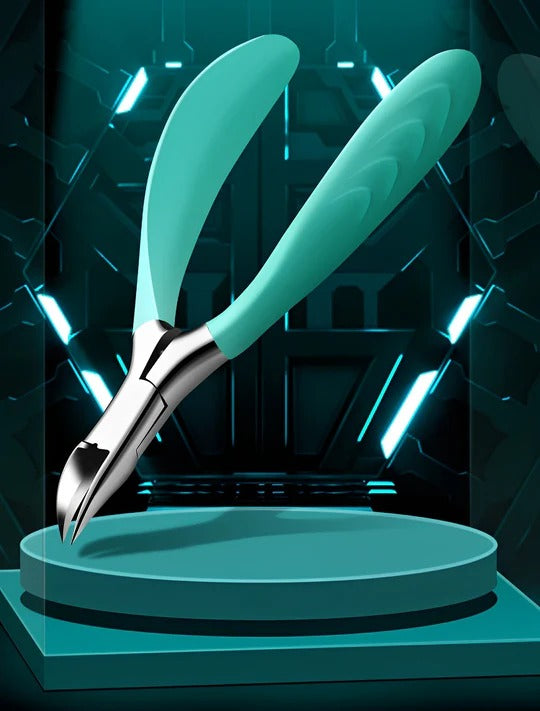 Curved Blade Toenail Clipper with Splash Guard and Textured Grip for Thick Nails All Vera Mart