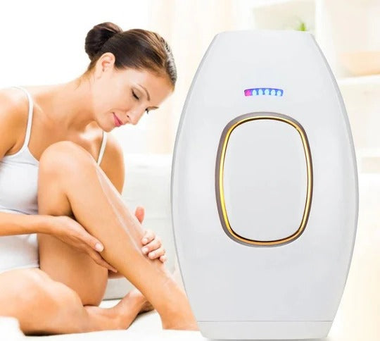 Handheld Light-Based Hair Removal Device with Skin Contact Activation and Rechargeable Battery All Vera Mart