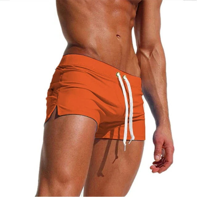 Men's Swim Trunks with Rapid Evaporation Fabric and Drawstring Waist All Vera Mart