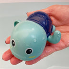 Wind-Up Swimming Turtle Bath Toy with Sealed Base and ABS Plastic Body All Vera Mart