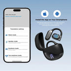 Translation Earbuds with 144 Language Support and Dual Microphone Noise Filtering All Vera Mart