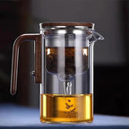 Pour Over Tea Infuser with Manual Lift and Clear Body All Vera Mart