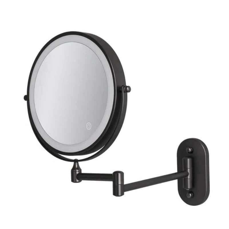 Wall Mount Magnifying Mirror with Dual 1x/3x Magnification and 3-Tone LED Lighting All Vera Mart