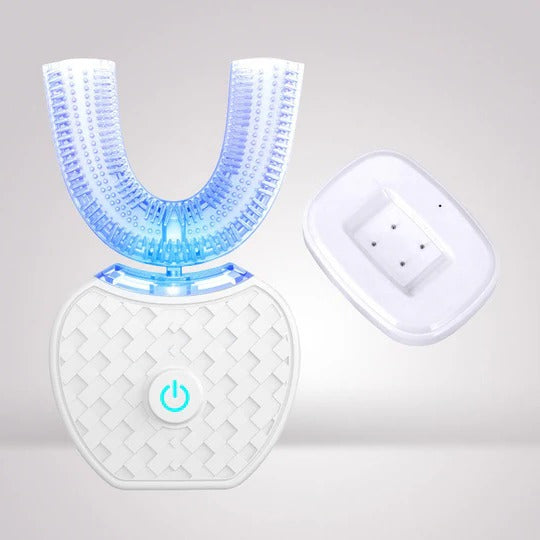 Electric Toothbrush with U-Shaped Head and 5000 Vibrations Per Minute, Rechargeable
