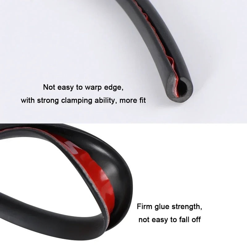 Door Edge Guard Strip with Heat Moldable Design and Press-On Grip, 16.4 Feet All Vera Mart
