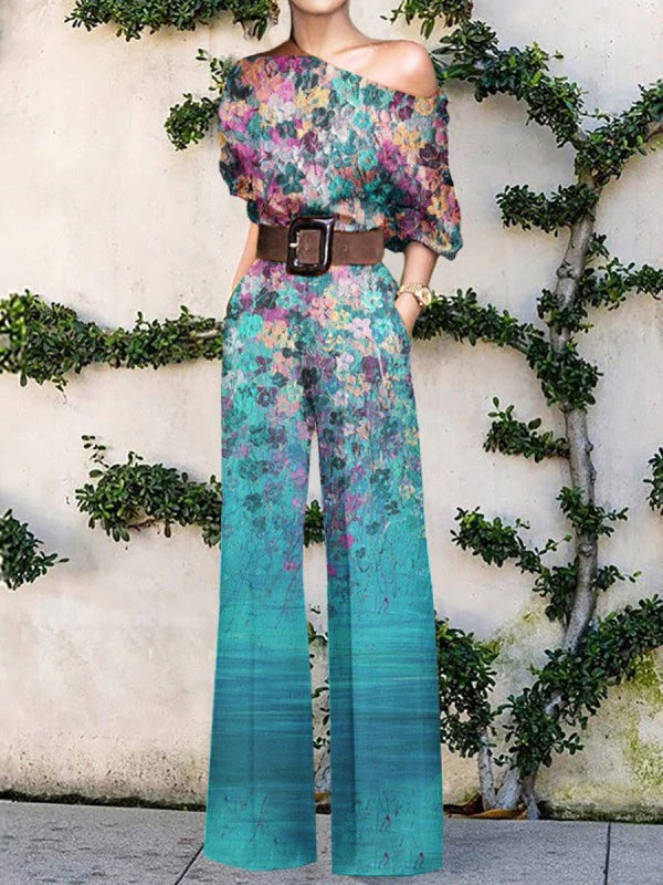 Women's Jumpsuit with Wide Leg Cut and Breathable Fabric for Spring All Vera Mart