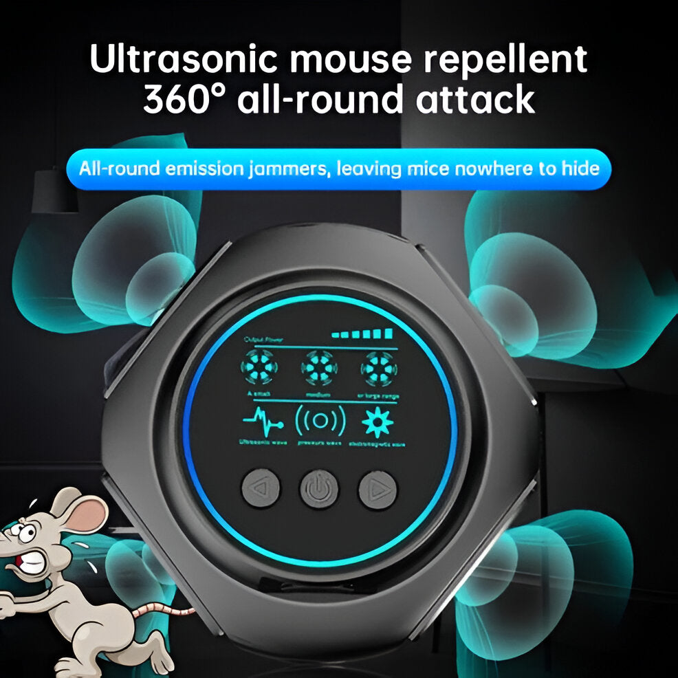 Ultrasonic Pest Repeller with 25-45 KHz Frequency and 3200 Square Feet Coverage All Vera Mart