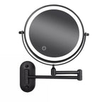 Wall Mount Magnifying Mirror with Dual 1x/3x Magnification and 3-Tone LED Lighting All Vera Mart