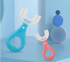 U-Shape Children's Toothbrush with Rounded Bristles and Non-Slip Handle for Ages 1-12 All Vera Mart