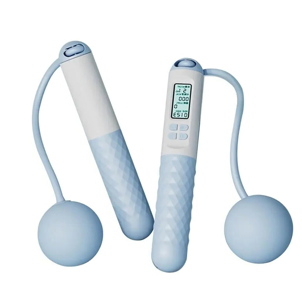 Cordless Jump Rope with Weighted Balls and Digital Counter, Non-Slip Grips All Vera Mart