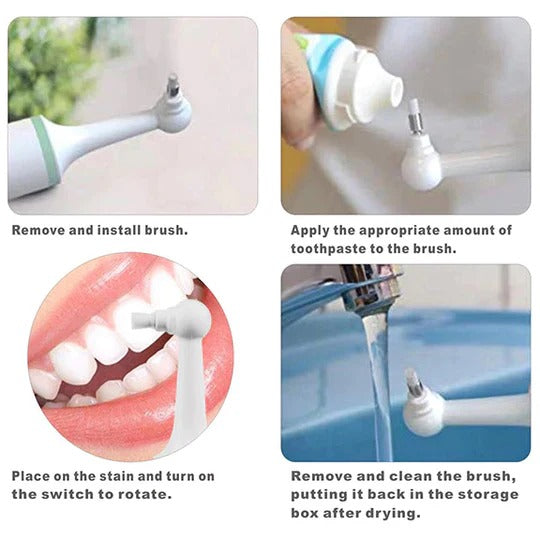Sonic Plaque Remover with Four Interchangeable Heads and Three Cleaning Modes All Vera Mart