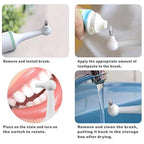 Sonic Plaque Remover with Four Interchangeable Heads and Three Cleaning Modes All Vera Mart