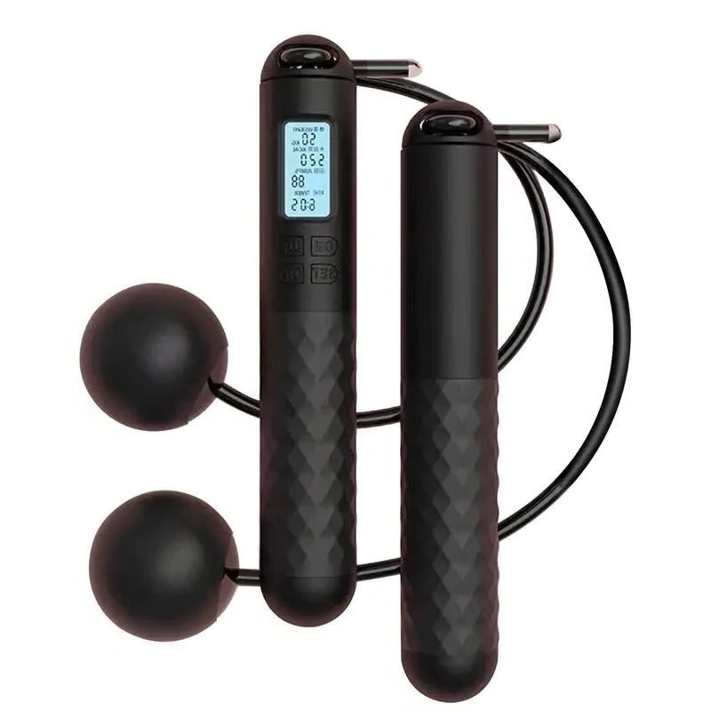 Cordless Jump Rope with Weighted Balls and Digital Counter, Non-Slip Grips All Vera Mart