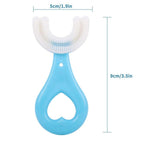 U-Shape Children's Toothbrush with Rounded Bristles and Non-Slip Handle for Ages 1-12 All Vera Mart