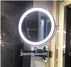 Wall Mount Magnifying Mirror with Dual 1x/3x Magnification and 3-Tone LED Lighting All Vera Mart