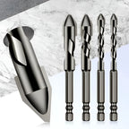 Curved Tip Drill Bit Set for Tile, Glass and Concrete with Hardened Steel All Vera Mart