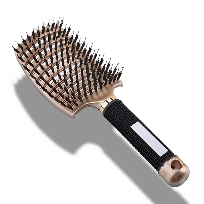 Flexible Bristle Detangler Brush for All Hair Types with Ergonomic Grip All Vera Mart