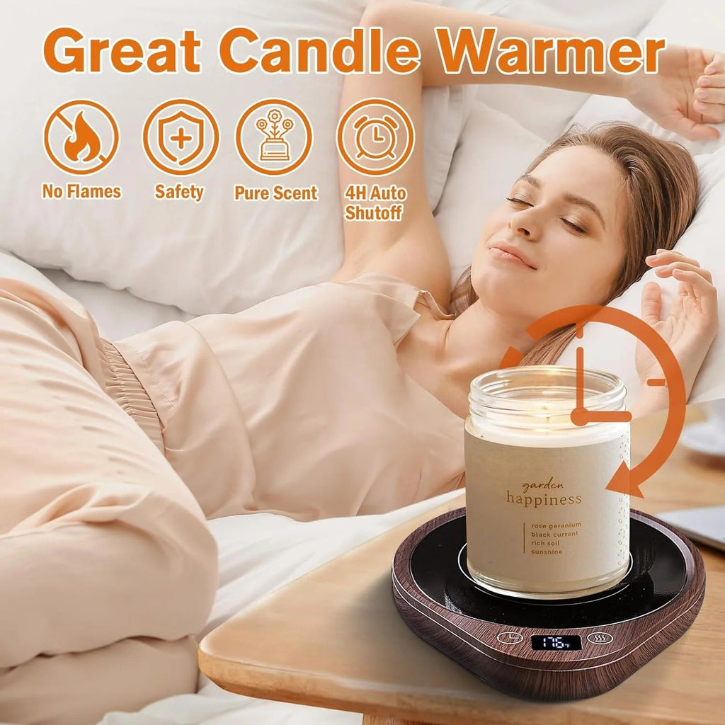 Beverage Warmer with Three Temperature Settings and Adjustable Timer All Vera Mart