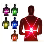 Reflective LED Safety Vest with 360-Degree Visibility and Adjustable Fit, USB Rechargeable All Vera Mart