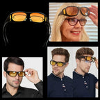 Polarized Night Driving Glasses with Extended Side Panels and Fit Over Design All Vera Mart
