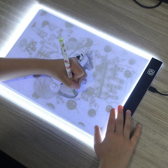 LED Tracing Tablet with Three Brightness Settings and Even Illumination, A5 A4 All Vera Mart