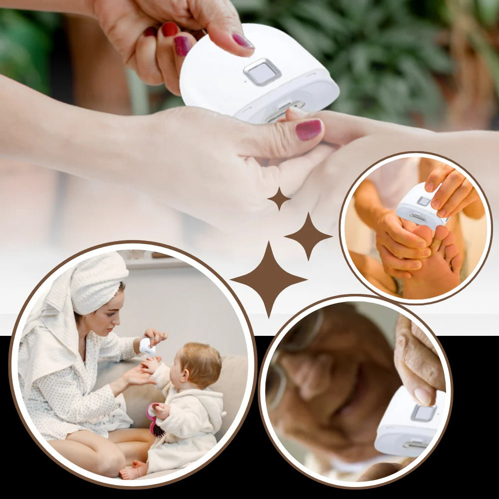 Rechargeable Electric Nail File with Automatic LED Light and Dual Speed Control All Vera Mart