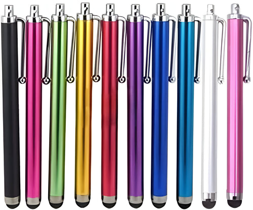 Capacitive Touch Screen Stylus with Soft Rubber Tip and Aluminum Body, 10-Piece Set All Vera Mart