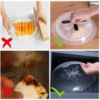 Microwave Splatter Cover with Magnetic Storage and Steam Vents All Vera Mart