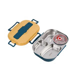 Insulated Lunch Container with Multi-Compartment Design and Snap Closure All Vera Mart