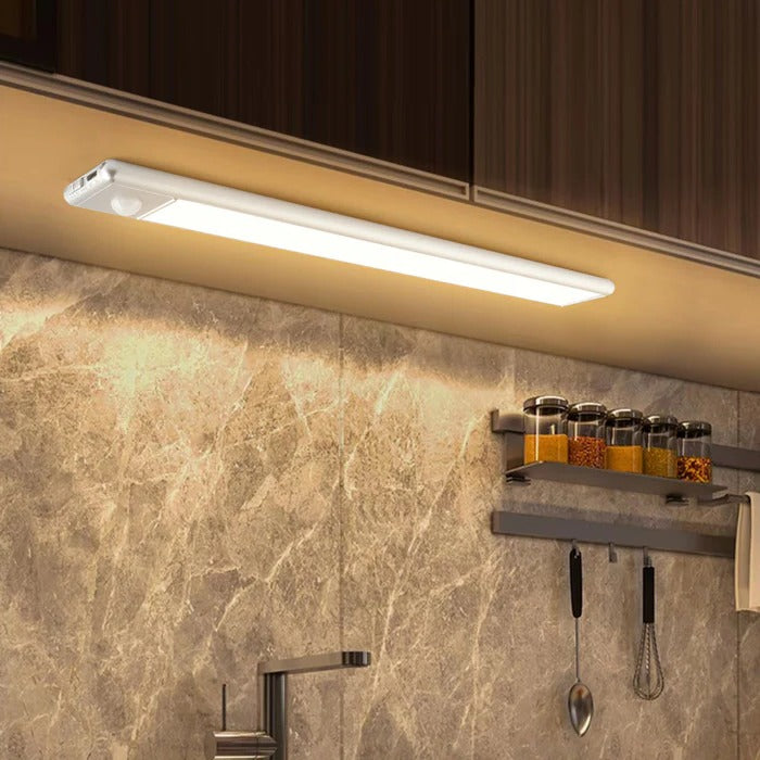 Rechargeable Motion Sensor Light with Magnetic Wall Mount and Adjustable Brightness All Vera Mart