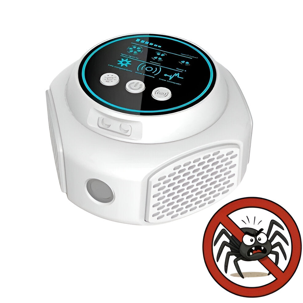 Ultrasonic Pest Repeller with 25-45 KHz Frequency and 3200 Square Feet Coverage All Vera Mart