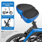 Bike Saddle with Extra Wide Cushioning and Waterproof Cover, Shock Absorbing All Vera Mart